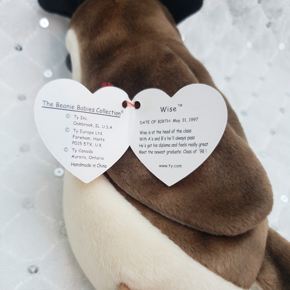 Vintage Ty Beanie Baby "WISE" Class of '98 - Picture 8 of 10